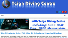 What Teigndivingcentre.co.uk website looked like in 2016 (7 years ago)
