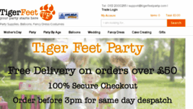 What Tigerfeetparty.com website looked like in 2016 (7 years ago)
