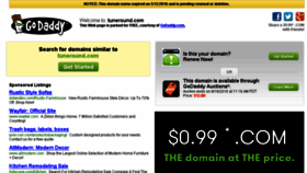 What Tuneround.com website looked like in 2016 (7 years ago)