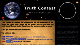 What Truthcontest.com website looked like in 2016 (7 years ago)