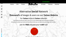 What Tattoobro.com website looked like in 2016 (7 years ago)