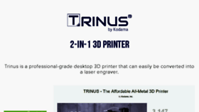 What Trinus3d.com website looked like in 2016 (7 years ago)