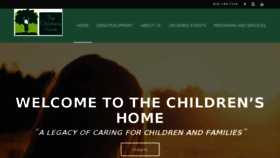 What Thechildrenshome.net website looked like in 2016 (7 years ago)