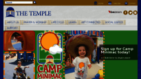 What The-temple.org website looked like in 2016 (7 years ago)