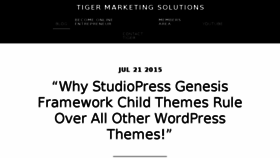 What Tigermarketingsolutions.com website looked like in 2016 (7 years ago)