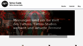 What Tattoo-guide.de website looked like in 2016 (7 years ago)