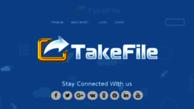 What Takefile.link website looked like in 2016 (7 years ago)