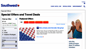 What Travel.southwest.com website looked like in 2016 (7 years ago)