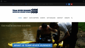 What Teamriverrunner.org website looked like in 2016 (7 years ago)