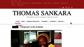 What Thomassankara.net website looked like in 2016 (7 years ago)