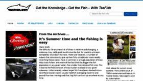 What Tasfish.com website looked like in 2016 (7 years ago)