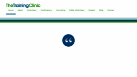 What Thetrainingclinic.com website looked like in 2016 (7 years ago)