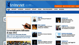 What Tesine.net website looked like in 2016 (7 years ago)