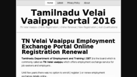 What Tnvelaivaaippu.org website looked like in 2016 (7 years ago)