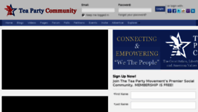 What Teapartycommunity.com website looked like in 2016 (7 years ago)