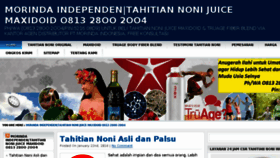 What Tahitiannoniindo.com website looked like in 2016 (7 years ago)