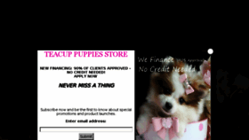 What Teacuppuppiesstore.com website looked like in 2016 (7 years ago)