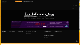 What Thelafayettesun.com website looked like in 2016 (7 years ago)