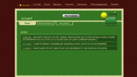 What Tennis-val-morteau.com website looked like in 2016 (7 years ago)