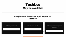 What Techi.co website looked like in 2016 (7 years ago)