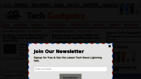What Techgadgetsz.com website looked like in 2016 (7 years ago)