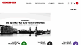 What Textimtakt.ch website looked like in 2016 (7 years ago)