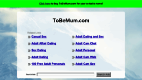 What Tobemum.com website looked like in 2016 (7 years ago)