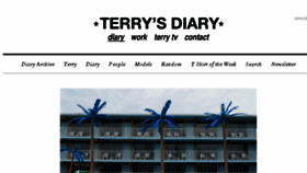 What Terrysdiary.com website looked like in 2016 (7 years ago)