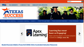 What Texassuccess.org website looked like in 2016 (7 years ago)