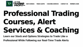 What Thetradingprofit.com website looked like in 2016 (7 years ago)