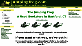 What Thejumpingfrog.com website looked like in 2016 (7 years ago)