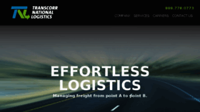 What Transcorrlogistics.com website looked like in 2016 (7 years ago)