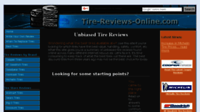What Tire-reviews-online.com website looked like in 2016 (7 years ago)