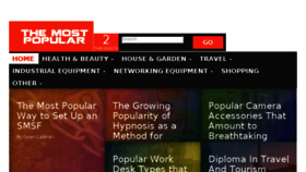 What Themostpopular.com.au website looked like in 2016 (7 years ago)