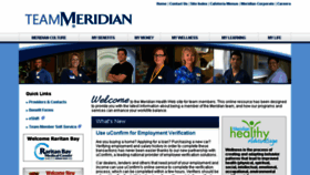 What Teammeridian.com website looked like in 2016 (7 years ago)