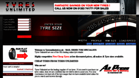 What Tyresunlimited.co.uk website looked like in 2016 (7 years ago)