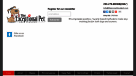 What Theexceptionalpet.com website looked like in 2016 (7 years ago)