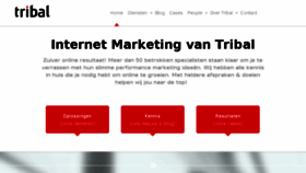 What Tribal.nl website looked like in 2016 (7 years ago)