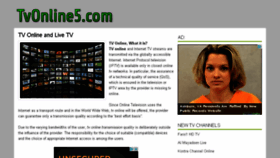 What Tv-online-live.com website looked like in 2016 (7 years ago)