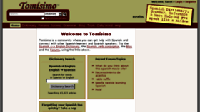 What Tomisimo.org website looked like in 2016 (7 years ago)