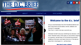 What Thedcbrief.com website looked like in 2016 (7 years ago)