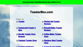 What Toasterbox.com website looked like in 2016 (7 years ago)