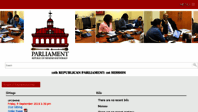 What Ttparliament.org website looked like in 2016 (7 years ago)