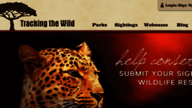 What Trackingthewild.com website looked like in 2016 (7 years ago)
