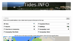 What Tides.info website looked like in 2016 (7 years ago)