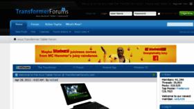 What Transformerforums.com website looked like in 2016 (8 years ago)