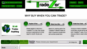 What Tradezer.com website looked like in 2016 (7 years ago)