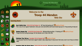 What Troop44mendon.org website looked like in 2016 (7 years ago)