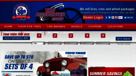 What Tirediscounter.ca website looked like in 2016 (7 years ago)