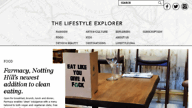 What Thelifestyleexplorer.com website looked like in 2016 (8 years ago)